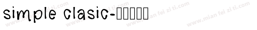 simple clasic字体转换